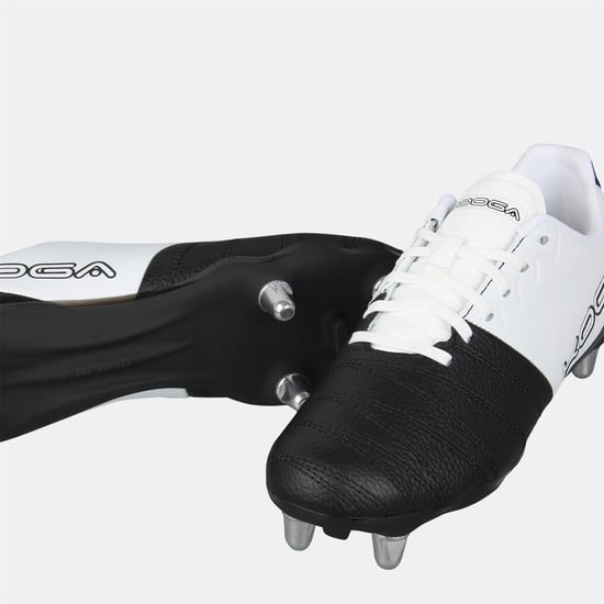 KooGa Synthetische rugbyschoenen voor kinderen (Wit, Zwart) - Image 3