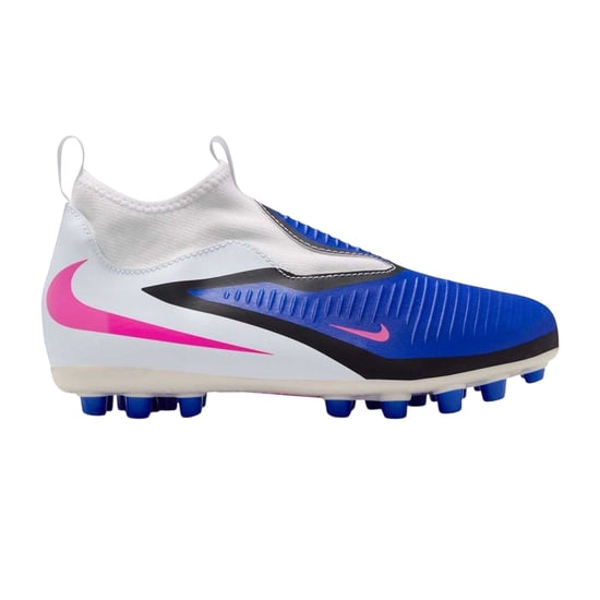 Nike Voetbalschoenen voor kinderen/jeugd – Academy-serie voor harde ondergrond (Blauw/Wit/Roze) - Image 1