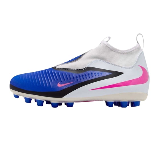 Nike Voetbalschoenen voor kinderen/jeugd – Academy-serie voor harde ondergrond (Blauw/Wit/Roze) - Image 3