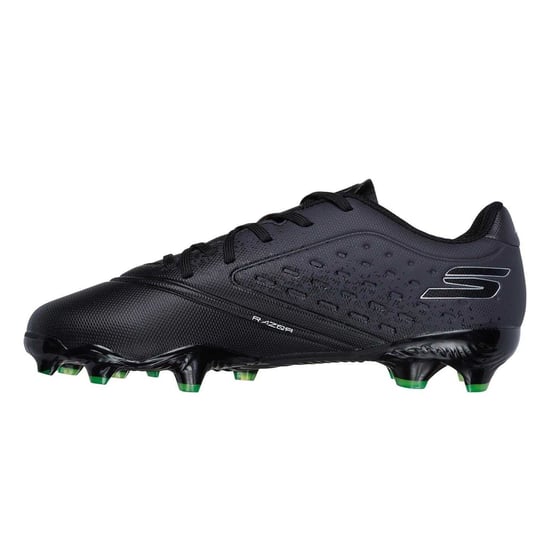 Skechers Razor voetbalschoenen voor kinderen (Firm Ground) (Zwart/Zilver) - Image 2