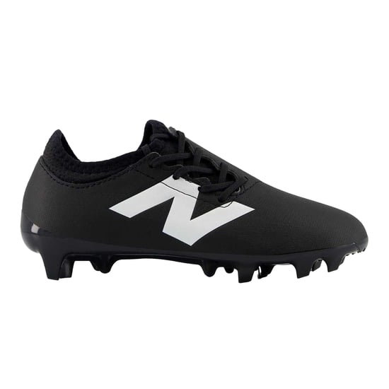 New Balance Childrens/Kids Furon V7+ Dispatch Firm Ground Football Boots (Black/White) - Image 1