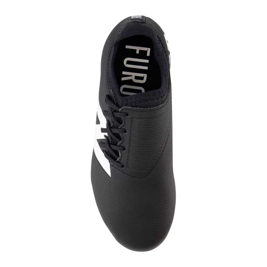 New Balance Childrens/Kids Furon V7+ Dispatch Firm Ground Football Boots (Black/White) - Image 3
