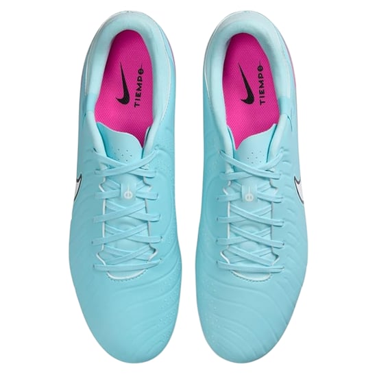 Nike Unisex voetbalschoenen voor volwassenen: Tiempo Legend 10, van leer, voor harde ondergrond (Blauw/Wit) - Image 4