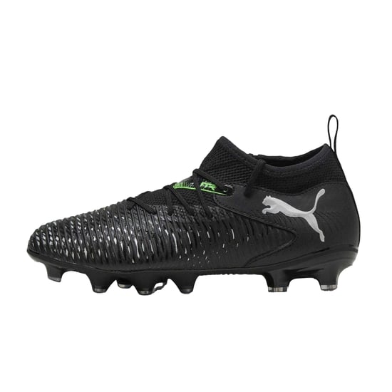 Puma Future 8 fotbollsskor för barn med syntetiskt underlag (8 matcher) (Svart/grön) - Image 2