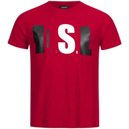 DIESEL T JOE QB Mens T Shirt Slim Fit Crew Neck Printed Casual Summer Cotton Tee - Image 2