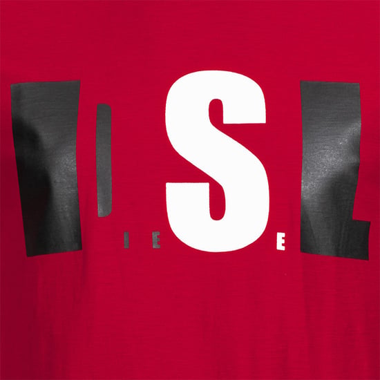 DIESEL T JOE QB Mens T Shirt Slim Fit Crew Neck Printed Casual Summer Cotton Tee - Image 4