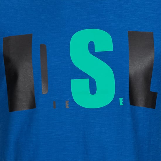 DIESEL T JOE QB Mens T Shirt Slim Fit Crew Neck Printed Casual Summer Cotton Tee - Image 4