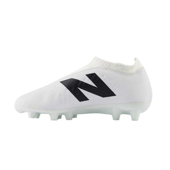 New Balance Childrens/Kids Tekela V4+ Magique Firm Ground Football Boots (White/Black) - Image 2