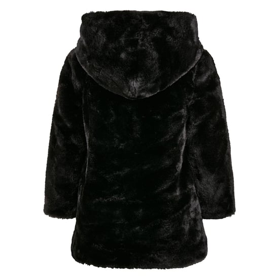 Urban Classics Meisjes Teddy Fleece Mantel met Capuchon (Zwart) - Image 2