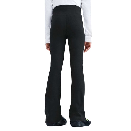 Nike Legging met klassiek logo en uitlopende pijpen voor meisjes (Zwart/Wit) - Image 3