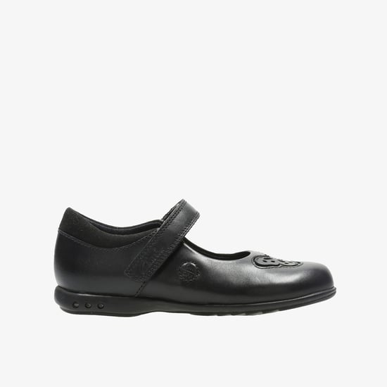 Trixi Rose Inf Black Leather Shoes - Image 1