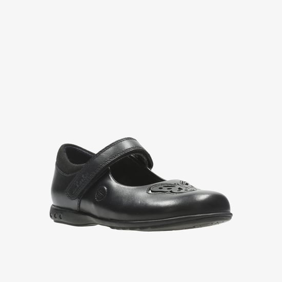 Trixi Rose Inf Black Leather Shoes - Image 3