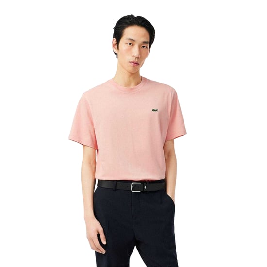 Lacoste Heren Geborduurd T-shirt met logo (Roze) - Image 1