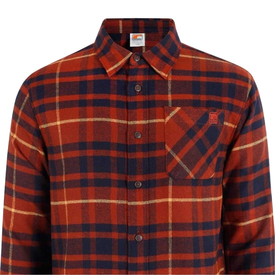 SoulCal Mens Checked Long-Sleeved Shirt (Red/Blue) - Image 4