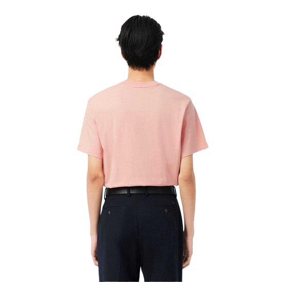 Lacoste Heren Geborduurd T-shirt met logo (Roze) - Image 3