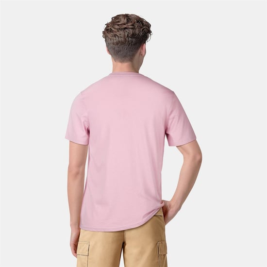 Lyle & Scott Heren T-shirt katoen met logo (Lichtroze) - Image 4