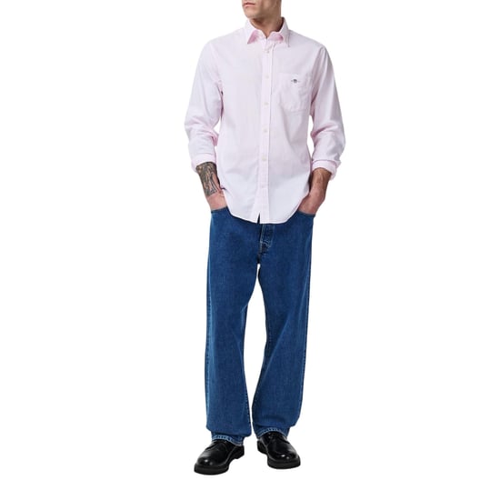 Gant Mens Banker Poplin Shirt (Pale Pink) - Image 1