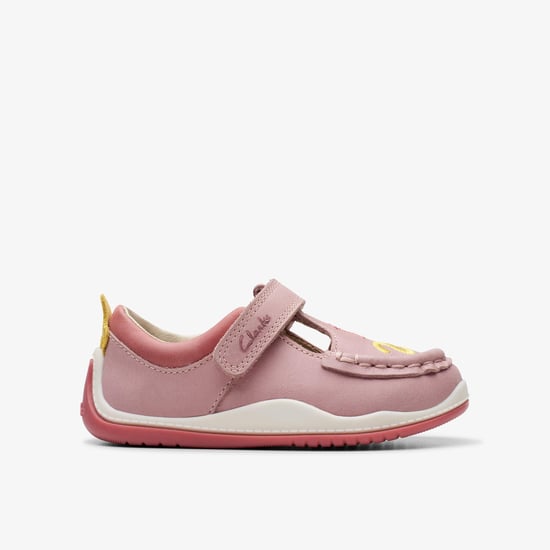 Noodle Shine Toddler Dusty Pink Leather Shoes - Image 1