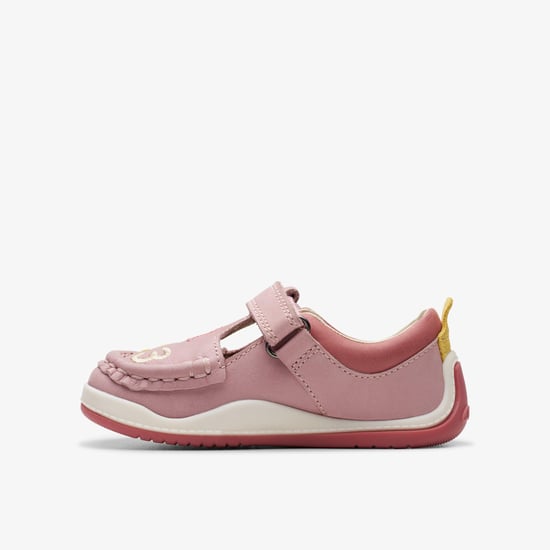 Noodle Shine Toddler Dusty Pink Leather Shoes - Image 2