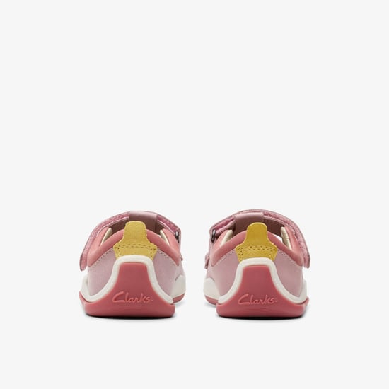 Noodle Shine Toddler Dusty Pink Leather Shoes - Image 5