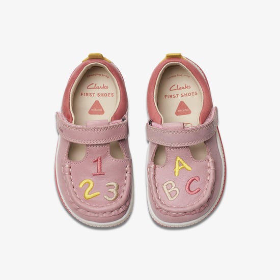Noodle Shine Toddler Dusty Pink Leather Shoes - Image 6