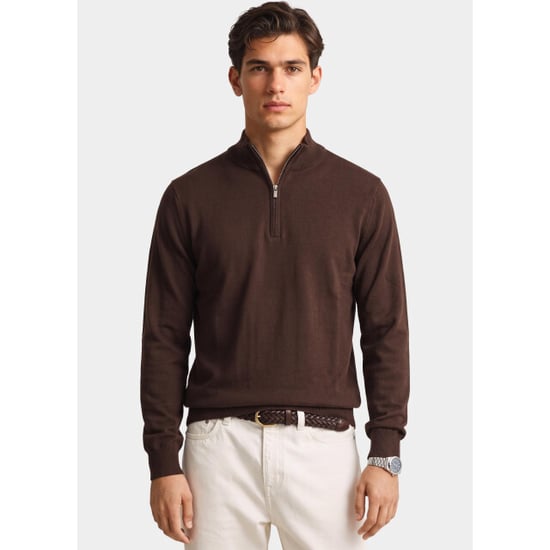 Bos Bright Blue Half zip 302/8106 - Image 1