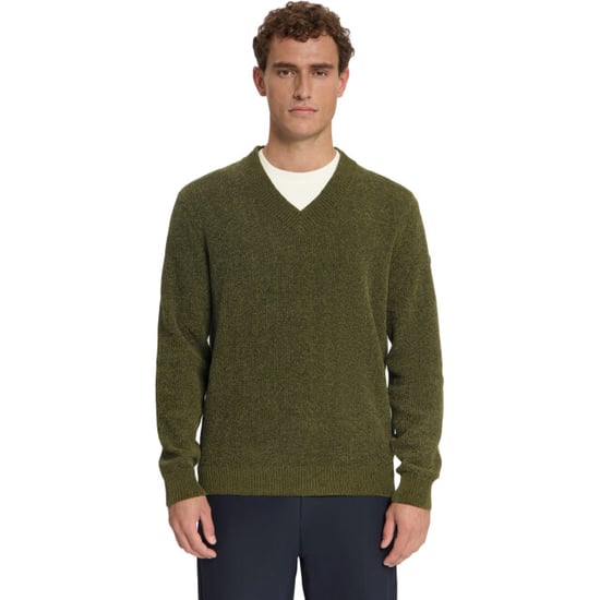 No Excess Pullover v-neck light weight chenil moss - Image 3