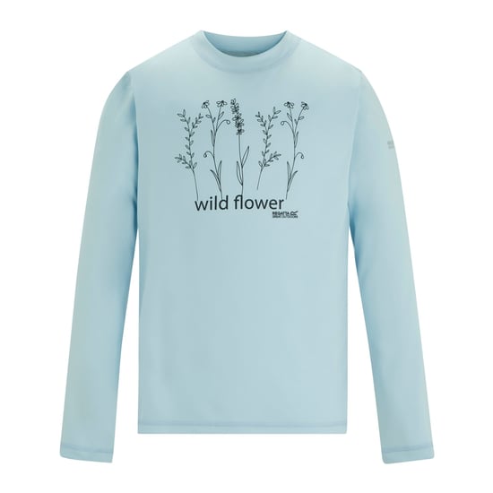 Regatta Childrens/Kids Alvarado Wild Flowers Long-Sleeved T-Shirt (Skyway) - Image 1
