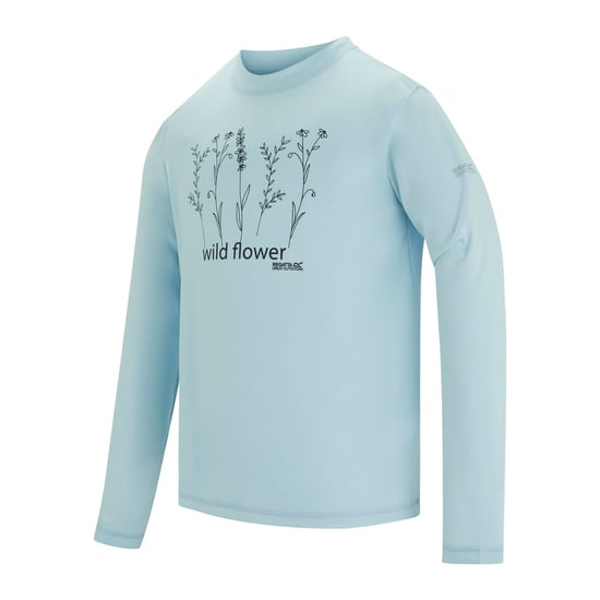 Regatta Childrens/Kids Alvarado Wild Flowers Long-Sleeved T-Shirt (Skyway) - Image 3