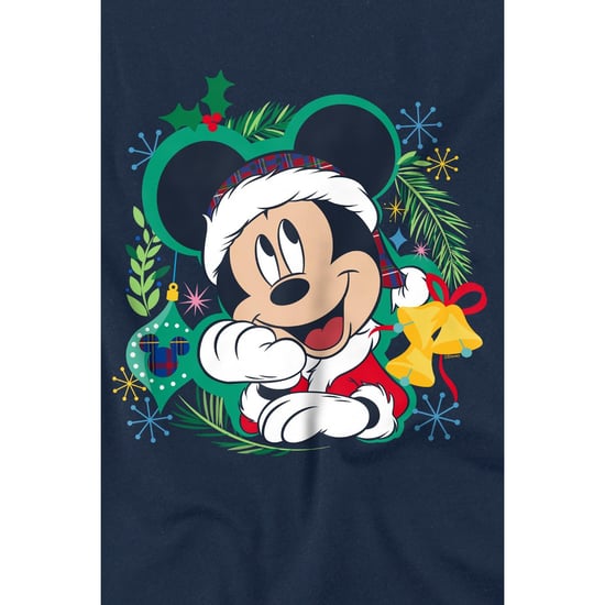 Disney Kinderen/Kinderen Mickey Mouse Krans Kerst-T-shirt (Marine) - Image 2