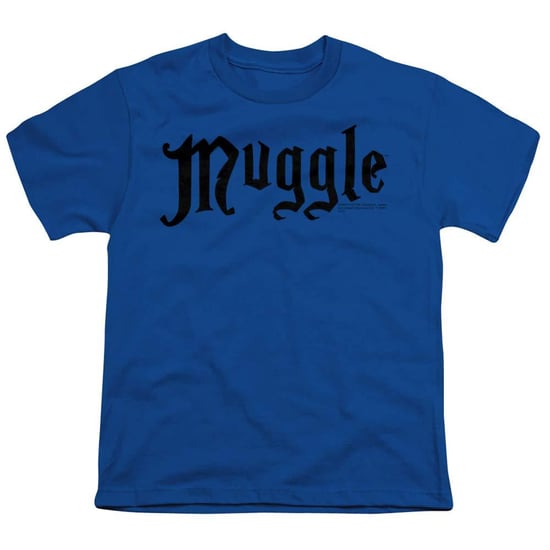 Harry Potter T-shirt voor kinderen met ‘Muggle’-print, van ringspun-katoen (Koningsblauw) - Image 1