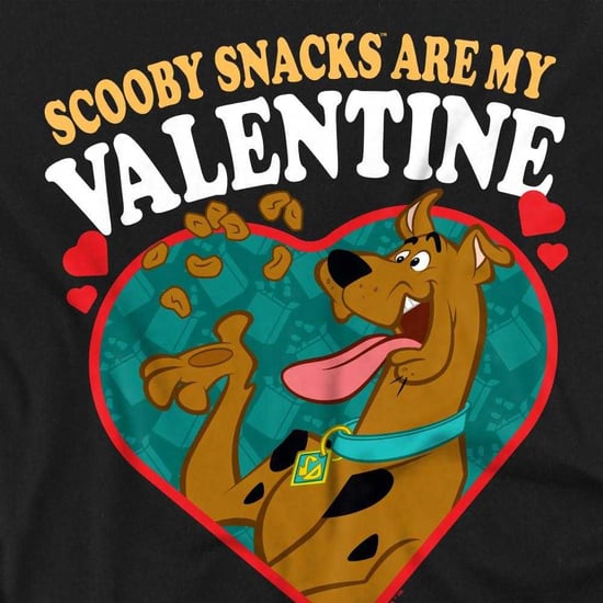 Scooby Doo T-shirt voor kinderen met de tekst „Scooby Snacks Are My Valentine“ (Zwart) - Image 3