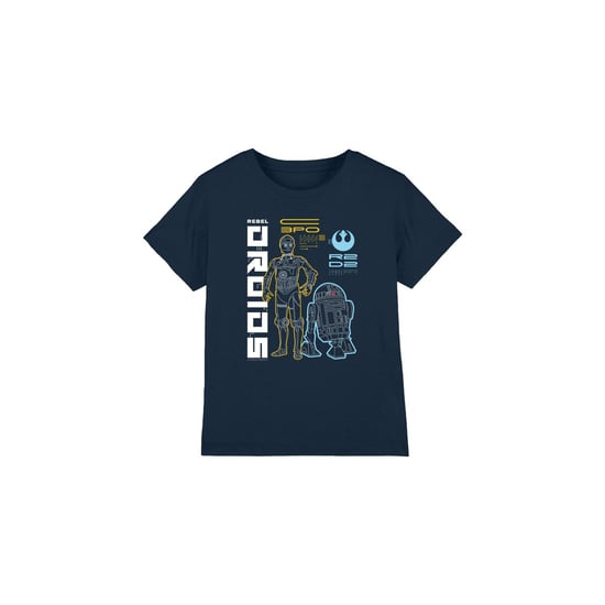 Star Wars Kinderen/Kinderen Rebel Droids T-Shirt (Marine) - Image 1