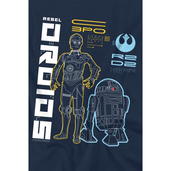 Star Wars Kinderen/Kinderen Rebel Droids T-Shirt (Marine) - Image 3