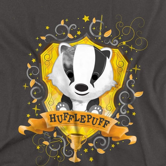Harry Potter Hufflepuff-T-shirt met aquarelprint voor kinderen (Houtskool) - Image 3