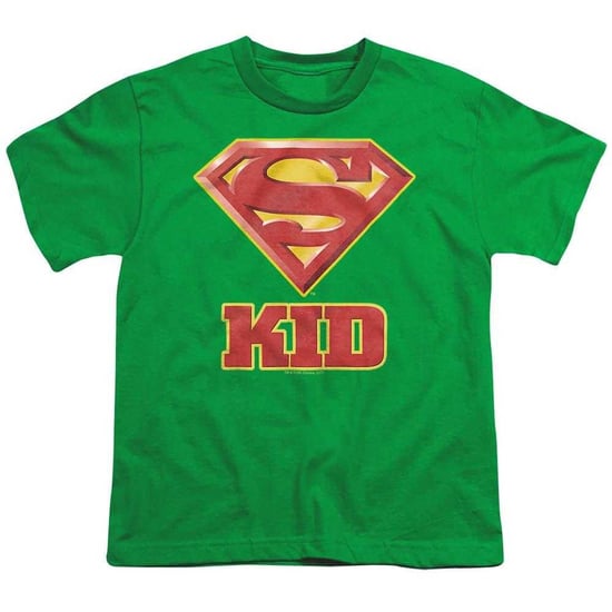 Superman Super Kid T-shirt voor kinderen (Kelly Groen) - Image 1
