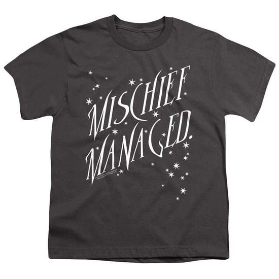 Harry Potter T-shirt met opdruk ‘Mischief Managed’ voor kinderen (Houtskool) - Image 1