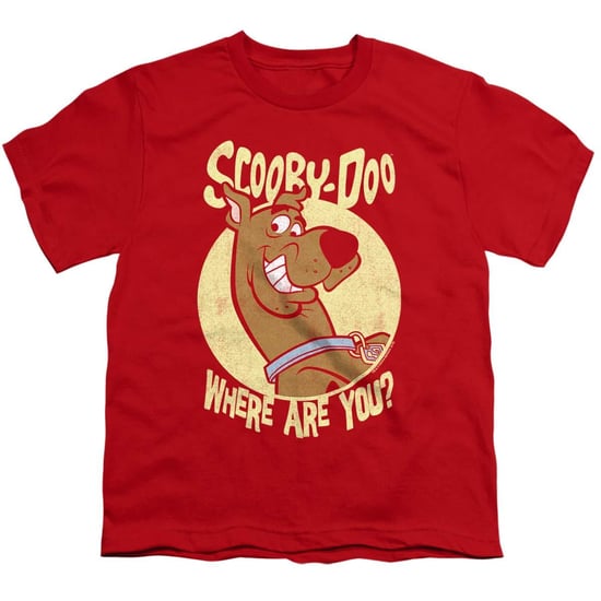 Scooby Doo T-shirt voor kinderen met de tekst ‘Where Are You?’ (Rood) - Image 1