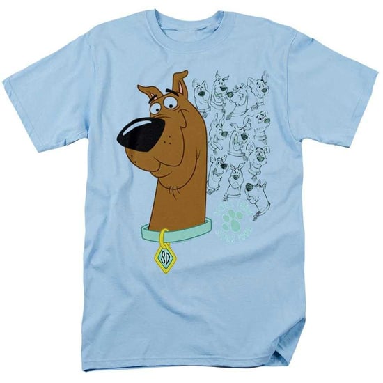 Scooby Doo Unisex T-shirt voor volwassenen: Evolution (Lichtblauw) - Image 1
