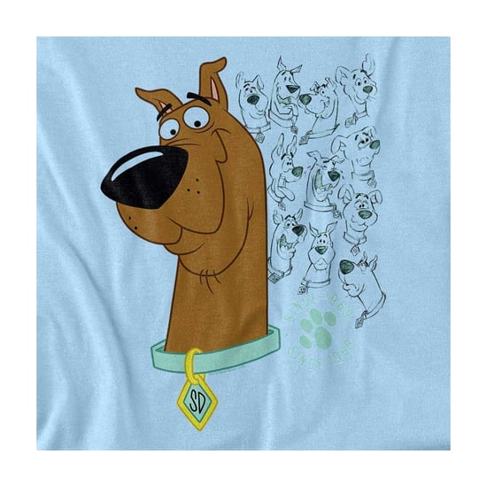 Scooby Doo Unisex T-shirt voor volwassenen: Evolution (Lichtblauw) - Image 3