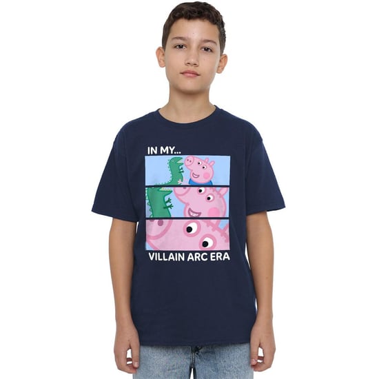 Peppa Pig Jongens Schurk Arc Tijdperk George Varken TV T-Shirt (Marine) - Image 1