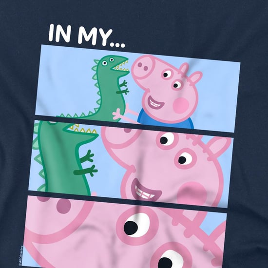Peppa Pig Jongens Schurk Arc Tijdperk George Varken TV T-Shirt (Marine) - Image 2
