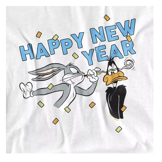 Looney Tunes T-shirt voor kinderen met de tekst ‘Gelukkig Nieuwjaar, Doc Bugs Bunny’ (Wit) - Image 3