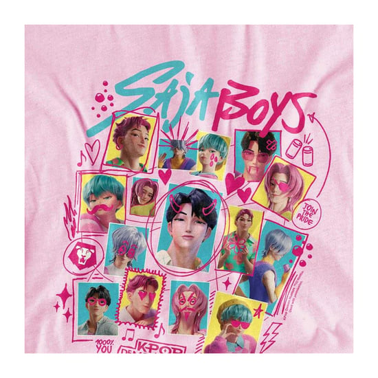 K-Pop Demon Hunters Childrens/Kids Soda Pop Saja Boys Doodles T-Shirt (Pink) - Image 3