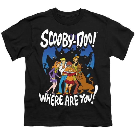 Scooby Doo T-shirt met spooksilhouetten voor kinderen (Zwart) - Image 1