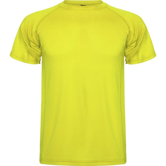 Roly Kinderen/Kinderen Montecarlo Sport T-shirt (Fluro Geel) - Image 1