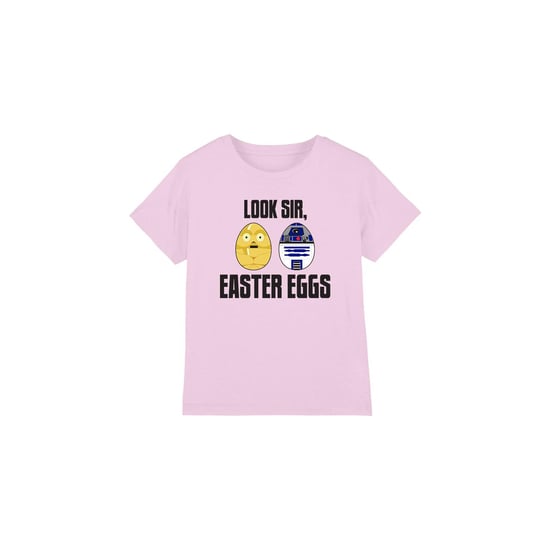 Star Wars Kinderen/Kinderen Kijk Meneer, Paaseieren T-Shirt (Roze) - Image 1
