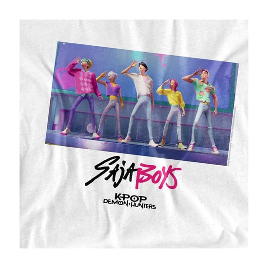 K-Pop Demon Hunters Soda Pop Saja dans-T-shirt voor jongens (kinderen) (Wit) - Image 3