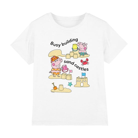 Peppa Pig T-shirt van ringspun-katoen voor kinderen (Wit) - Image 1