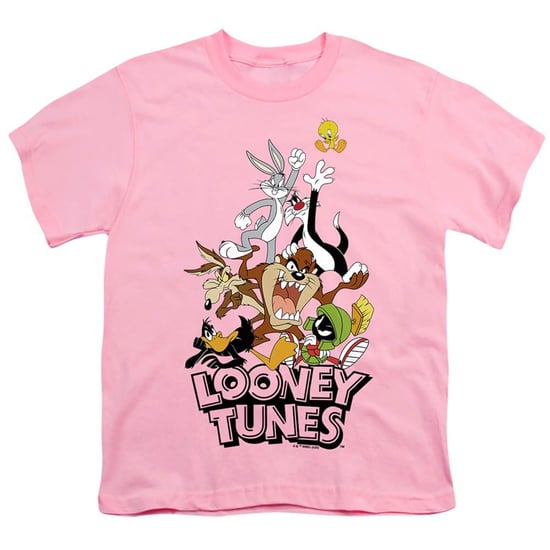 Looney Tunes T-shirt met ‘Children’s/Kids Gang’-opdruk (Roze) - Image 1